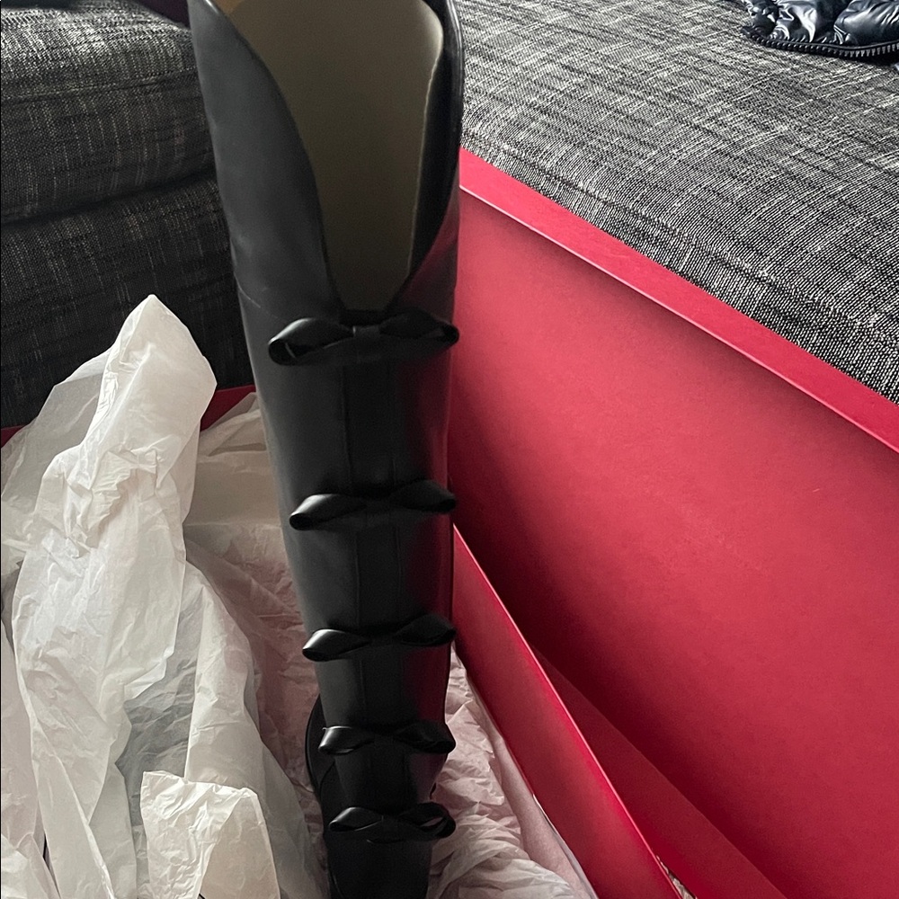 Valentino Women's Black Over the Knee Boots